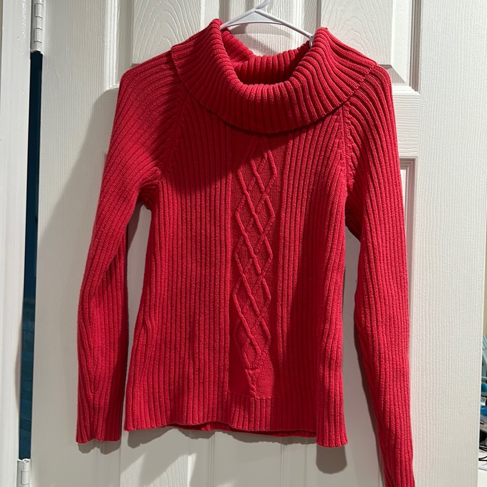 Small coral color sweater